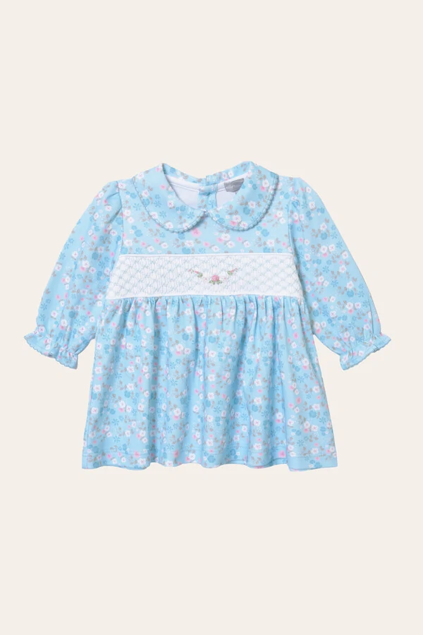 Vestido Floral Pima Azul