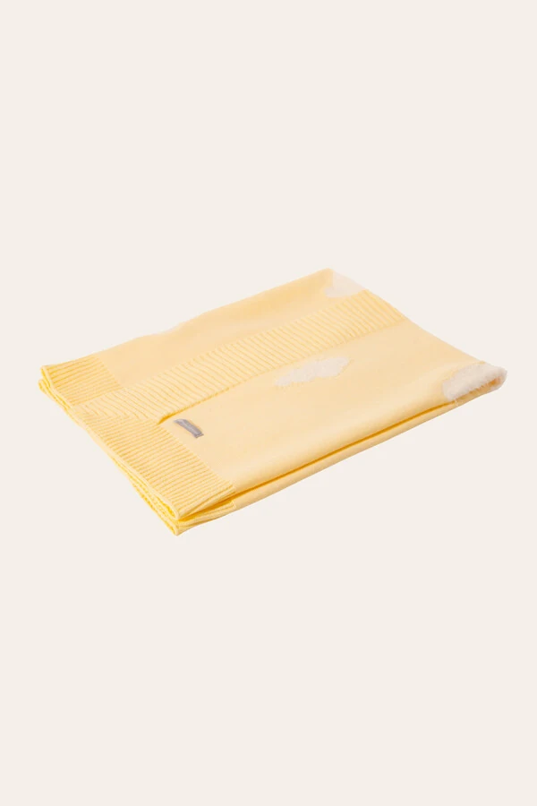 Manta Nuvem Colo Amarelo