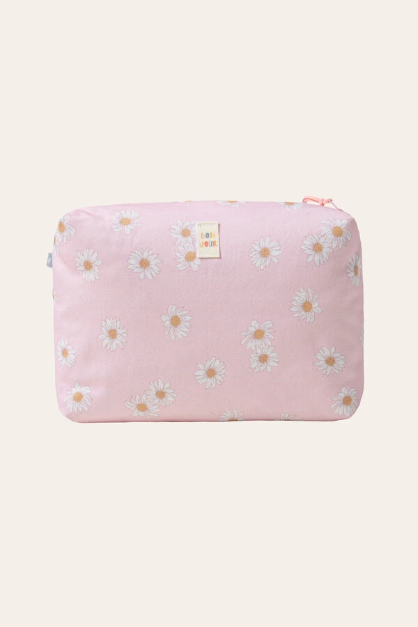 Necessaire Estampa Daisy Rosa