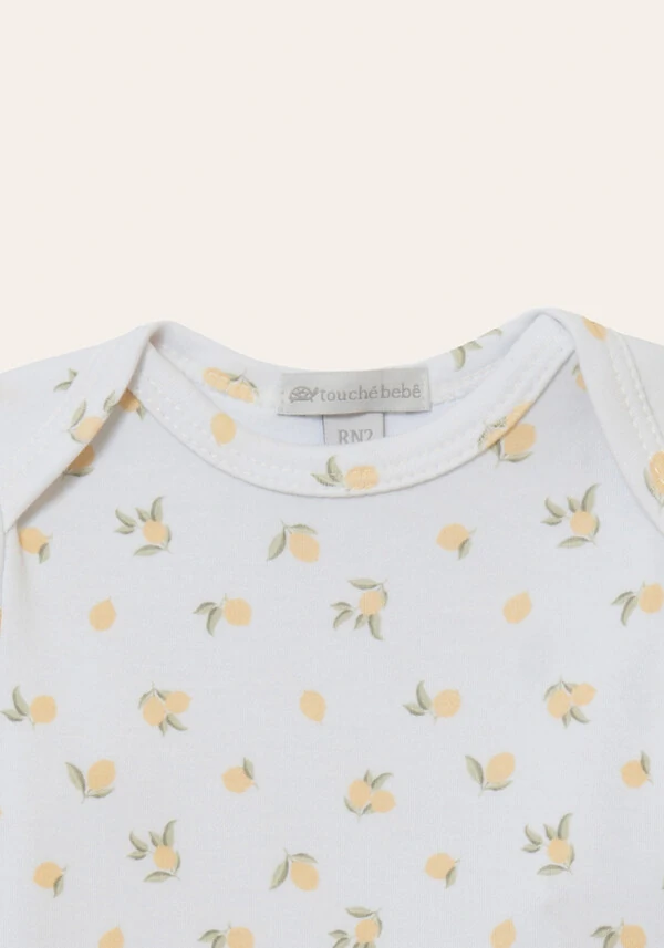 Conjunto Algodão Egípcio Limão Off White Mostarda
