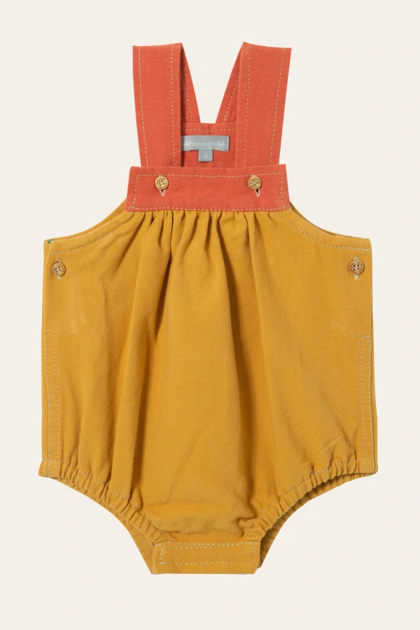 Jardineira Guga Bicolor Mostarda