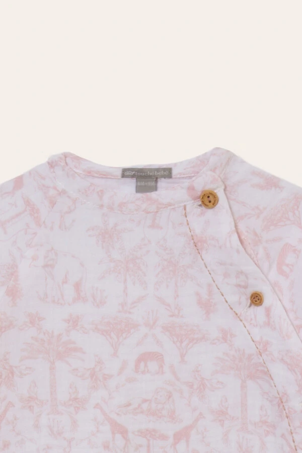 Conjunto Gaze Toile Du Jouy Rosa