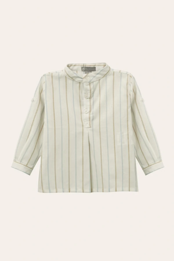 Camisa Gola Padre Listrada Colorido