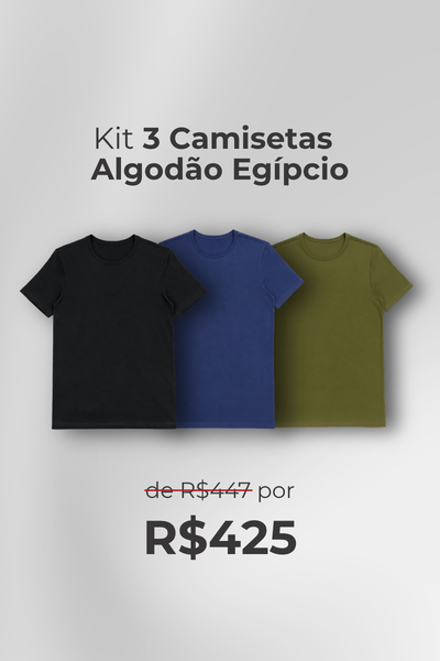Foto Kit 3 Camisetas