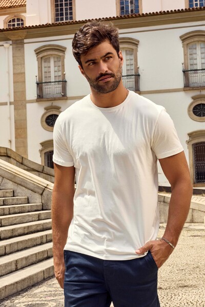 Foto Camiseta Algodão Egípcio