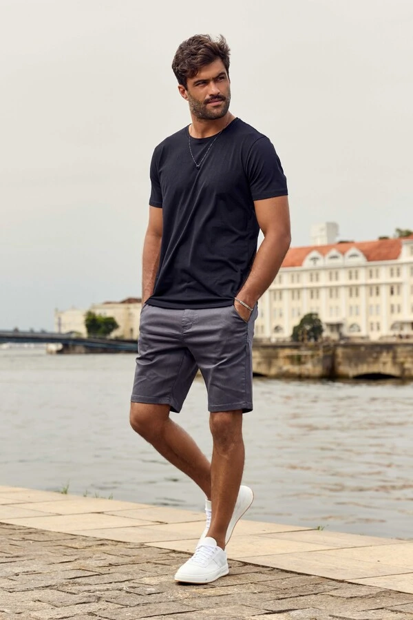 Bermuda Alfaiataria Slim London