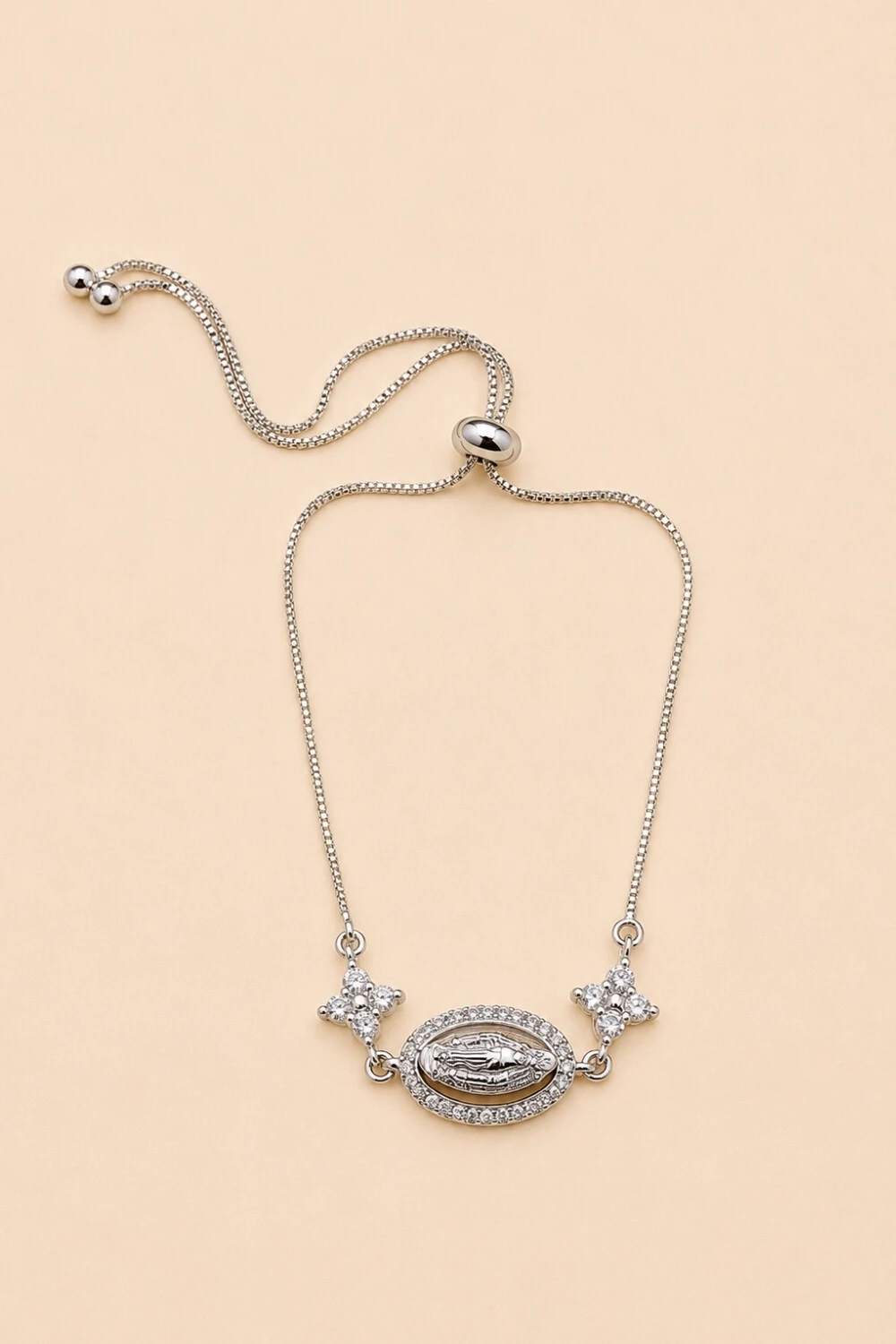 Foto Pulseira Prateada Nossa Senhora Das Graças