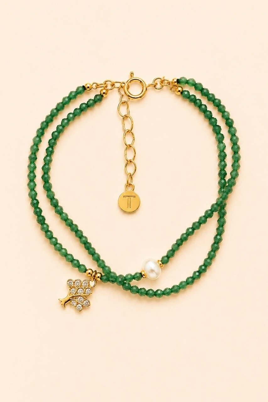 Foto Pulseira Dupla Luna Banho Ouro 18K