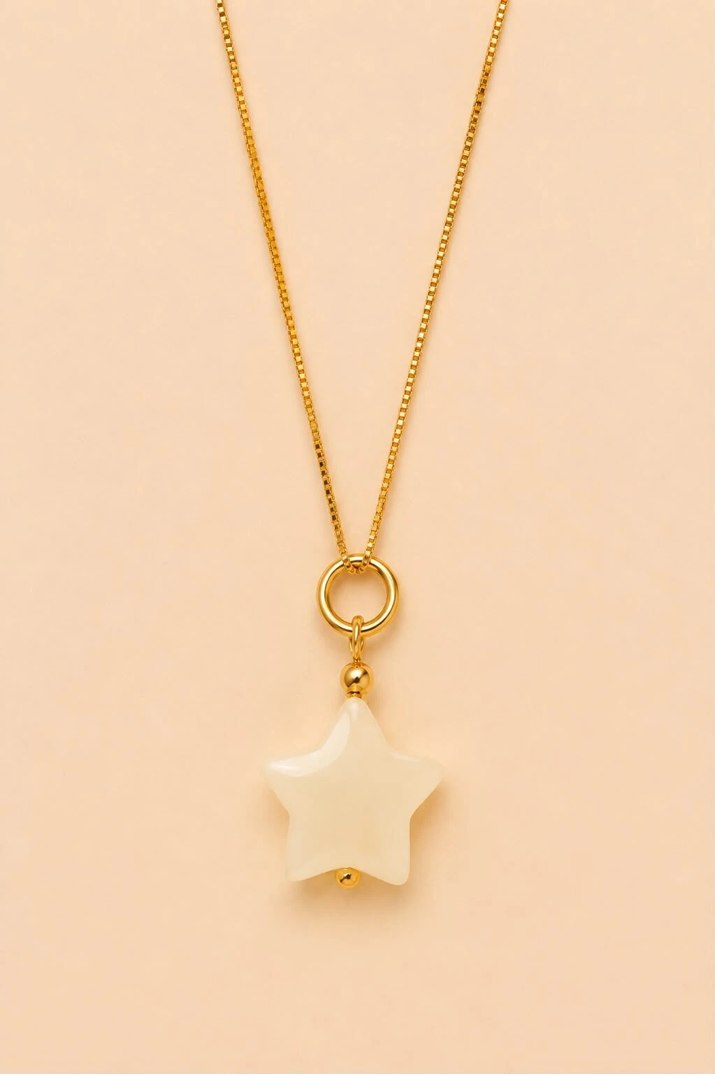 Foto Pingente Estrela Murano Banho Ouro 18K