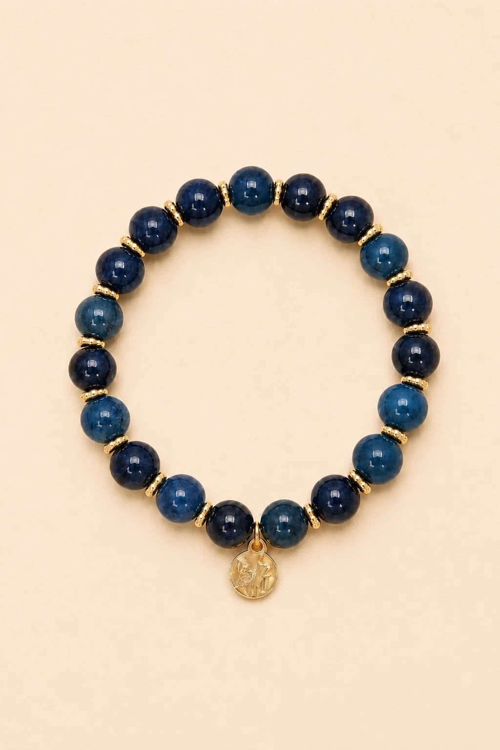 Foto Pulseira Liza Apatita Banho Ouro 18K