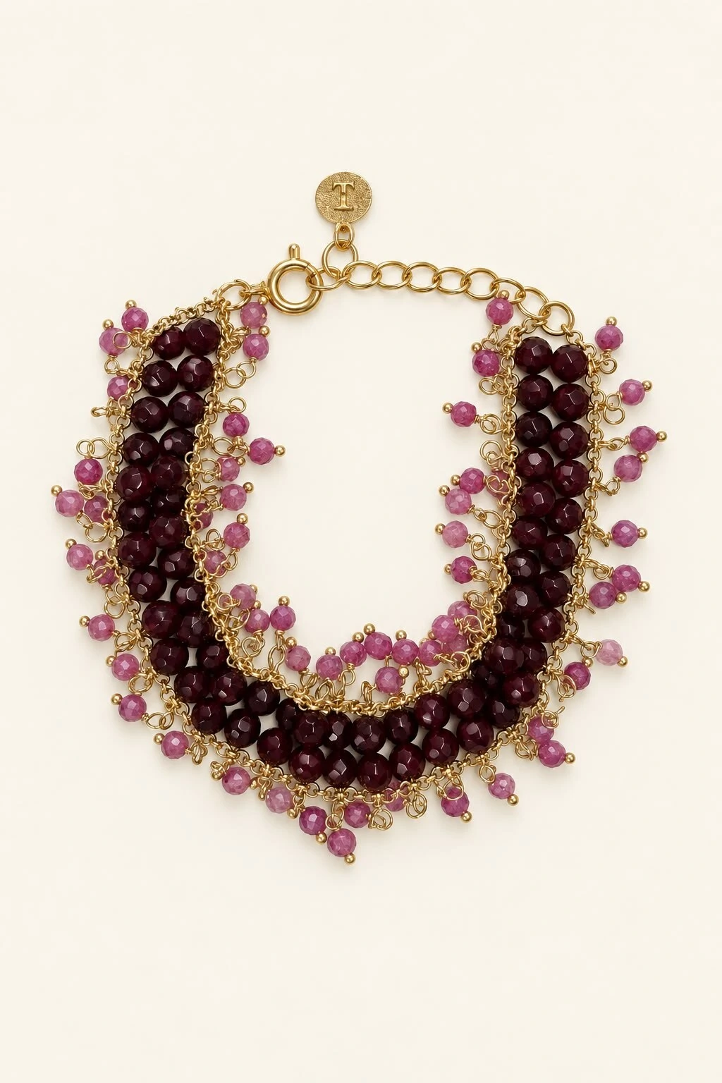 Foto Pulseira Centopeia Fiori Banho Ouro 18K