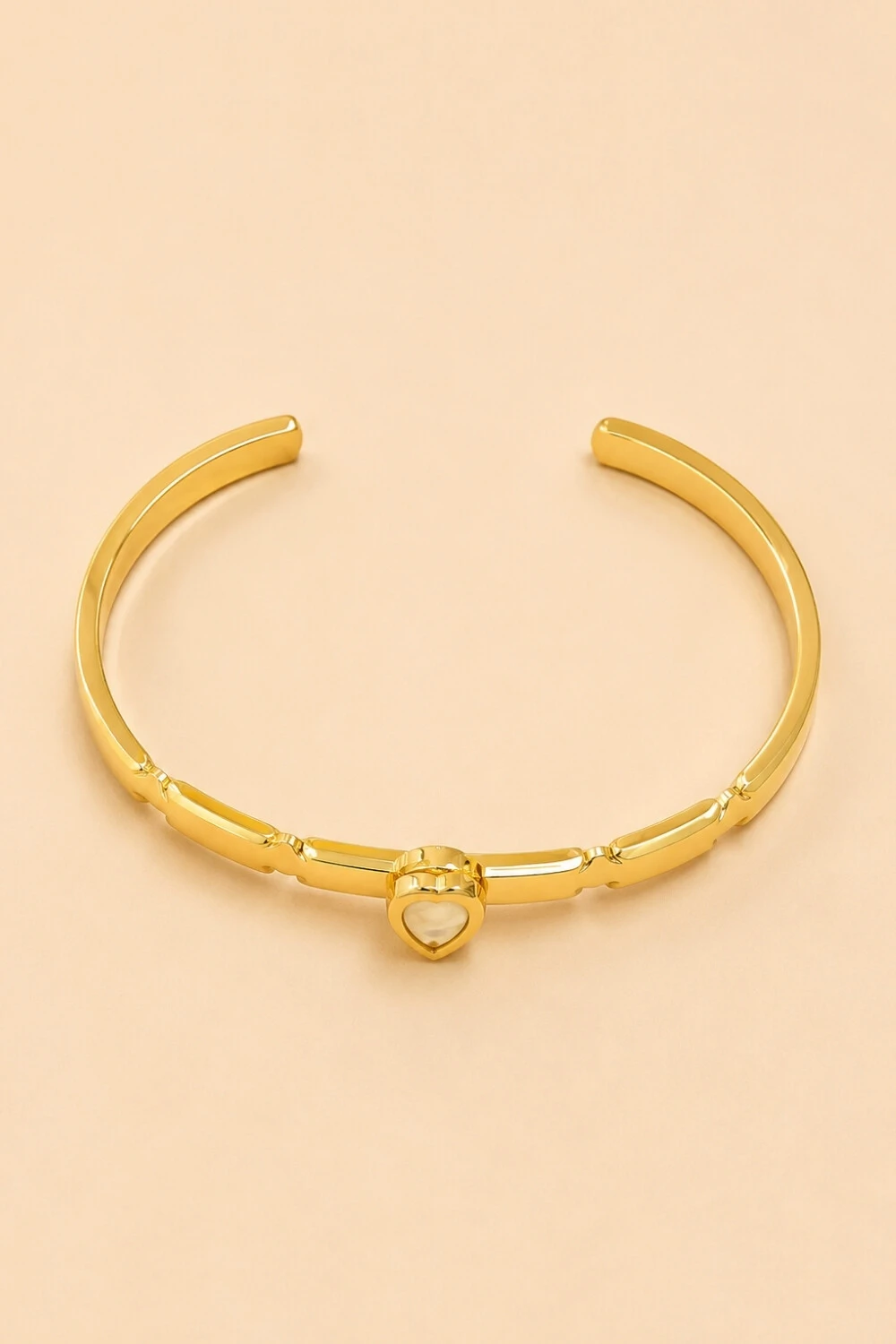 Foto Pulseira Dourada Bracelete Gota Resina Off