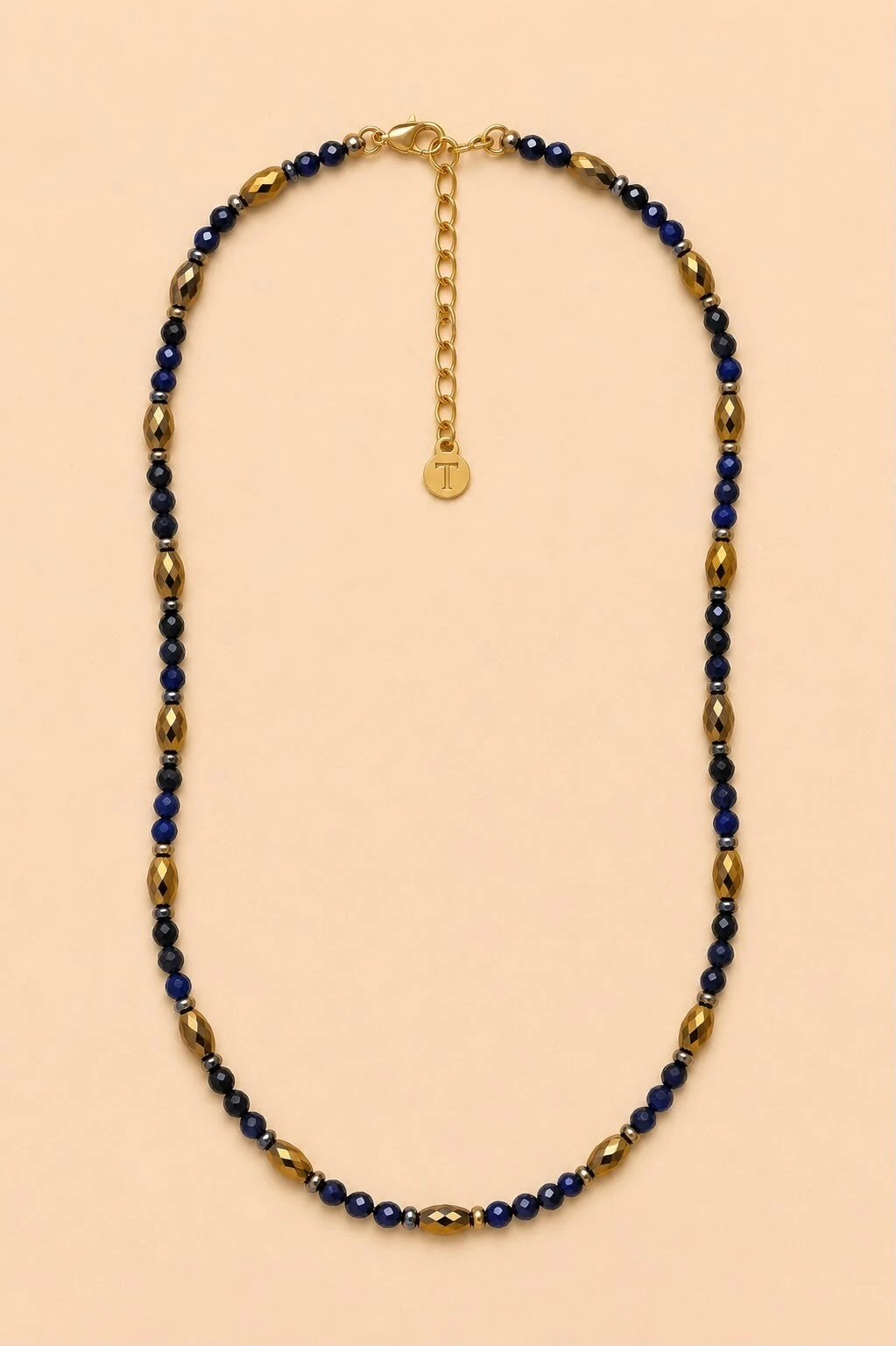 Foto Colar Choker Sodalita Blue Banho Ouro 18K