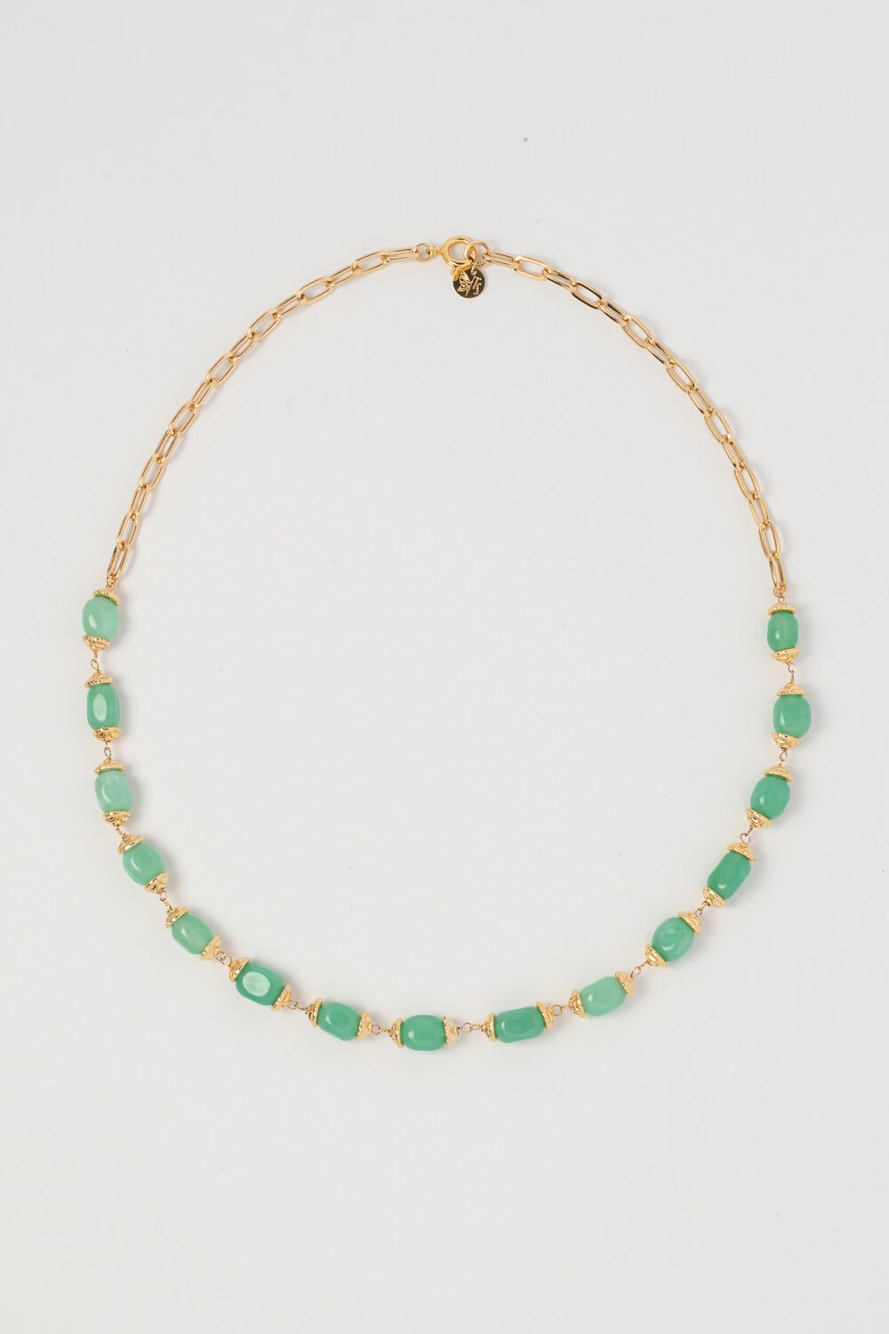 FotoColar Jardins Jade Verde Banho Ouro 18K