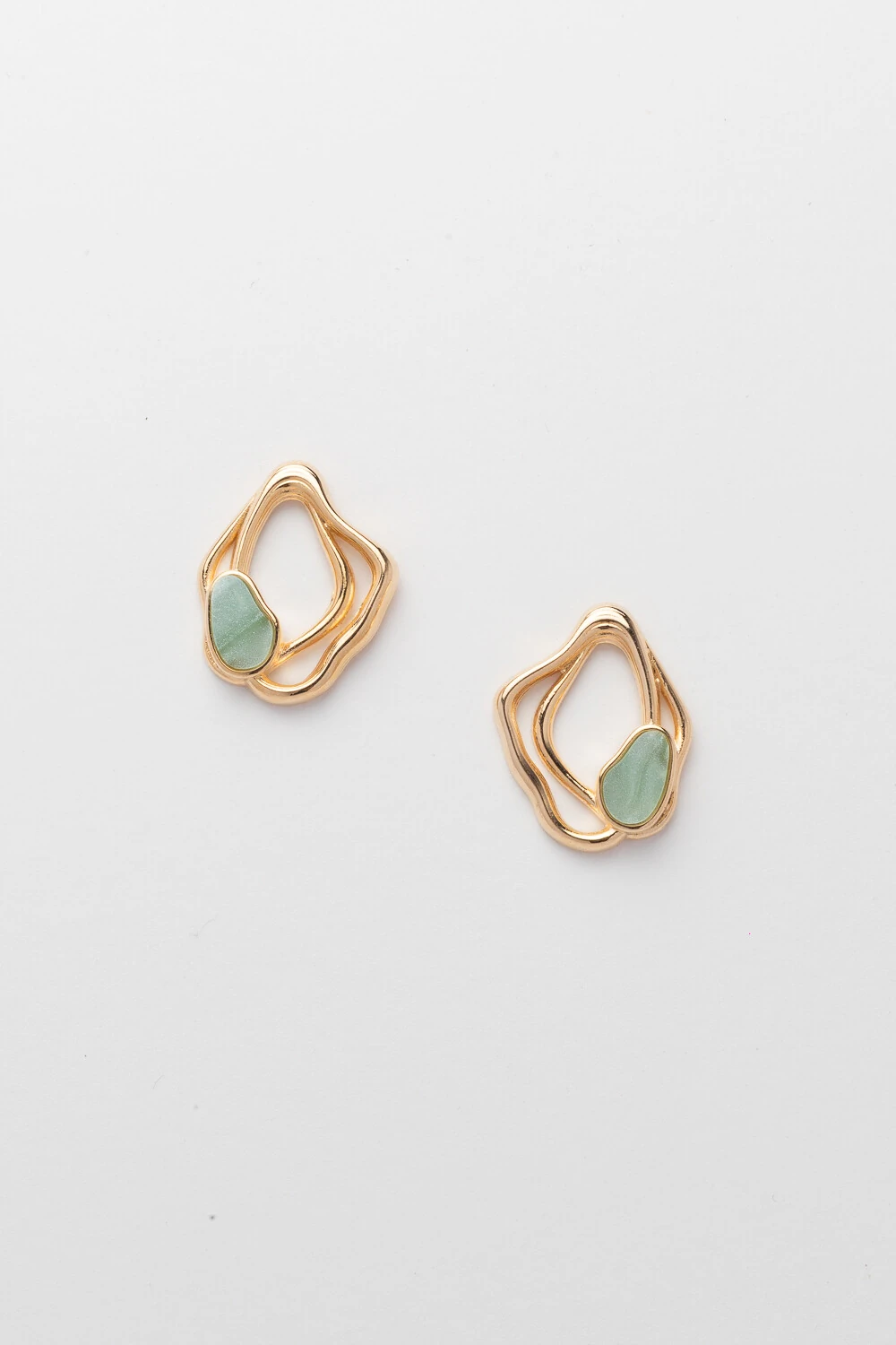 FotoBrinco Dourado Orgânico Resina Verde