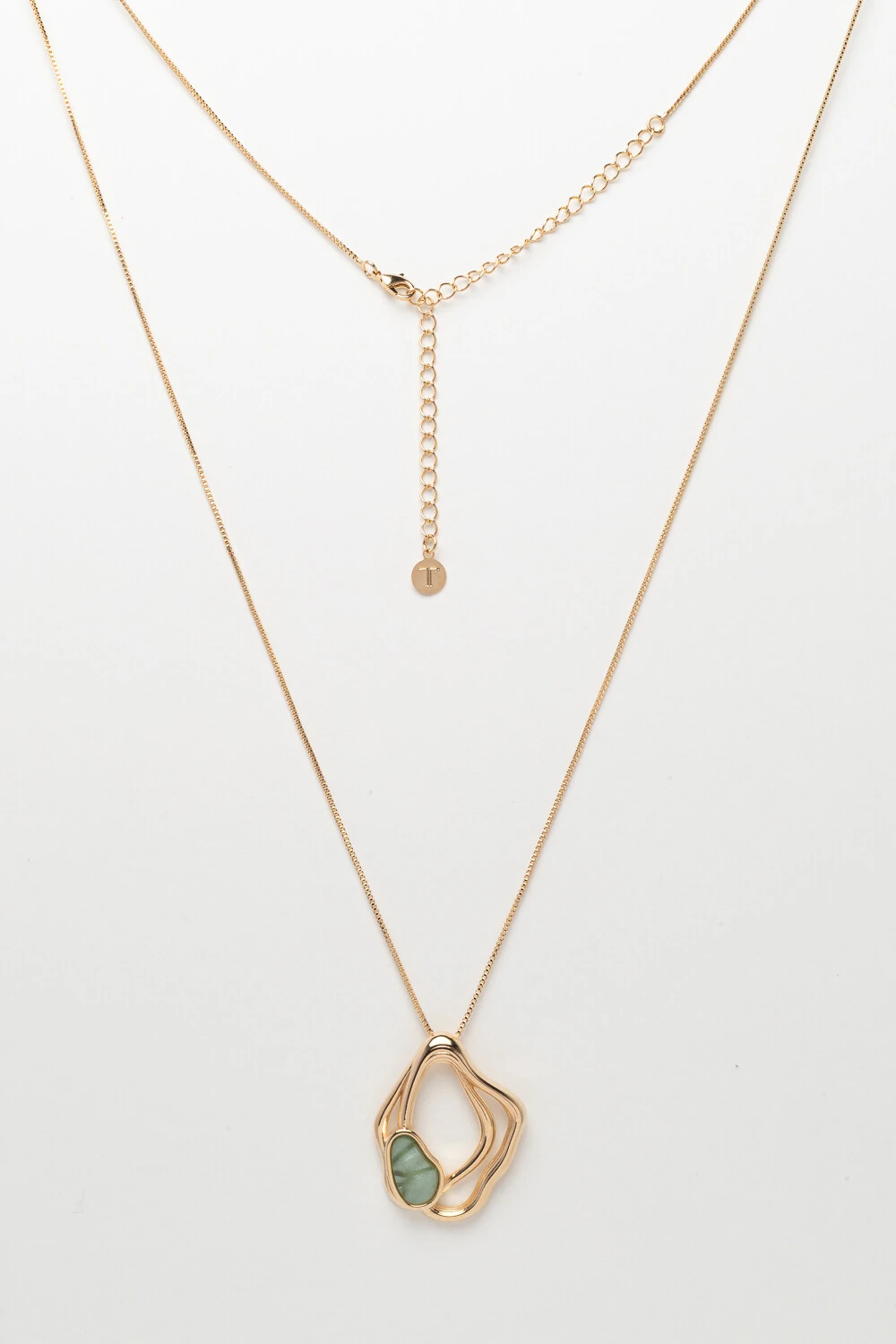 FotoColar Dourado Orgânico Resina Verde