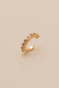 Piercing Fake Micro Zircônia Pé Banho Ouro 18K