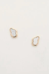 Brinco Dourado Orgânico Perolado