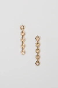 Brinco Dourado Fio Elos