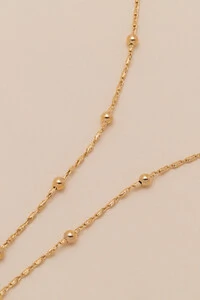 Colar Curto Vitta Dourado Esferas