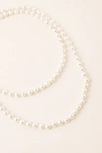 Colar Longo Pérola Shell Banho Ouro 18k