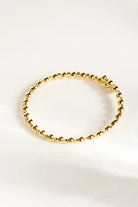 Pulseira Dourada Bolas e Zircônias Cristal
