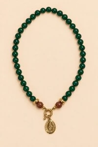 Colar Jade Verde Nossa Senhora das Graças