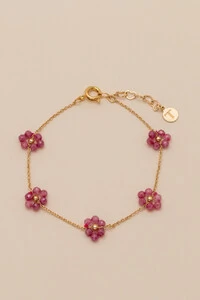 Pulseira Fiore Primavera Banho Ouro 18K