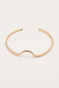 Pulseira Dourada Curva Antebraço