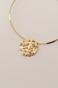 Colar Aro Circulo Martelado