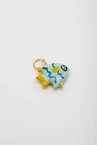 Pingente Peixe Banho Ouro 18K