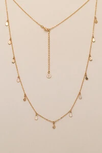 Colar Dourado Gaia Longo Gotinhas