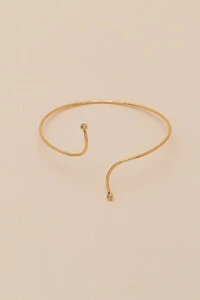 Pulseira Dourada Vitta Encontro Zircônia
