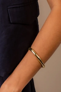 Pulseira Bracelete Largo Banho Ouro 18k