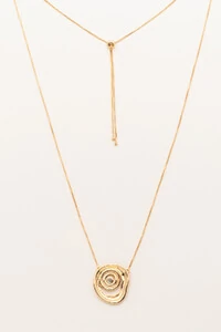Colar Dourado Vibração Zircônia