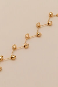 Pulseira Dourada Biarritz Zig Zag Bubbles Baby