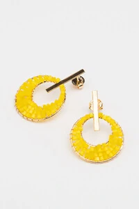 Brinco Dourado Circulo Vidrilho Lime
