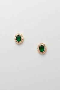 Brinco Dourado Amazonas Verde Esmeralda