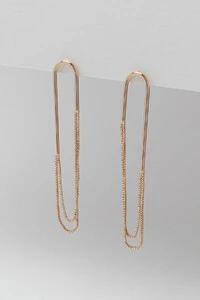 Brinco Slim Banho Ouro 18K