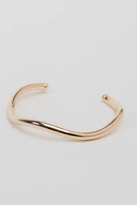 Pulseira Bracelete Onda Dourada
