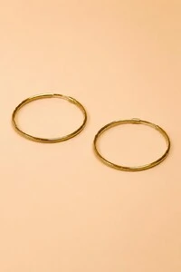 Brinco Argola Banho Ouro 18K