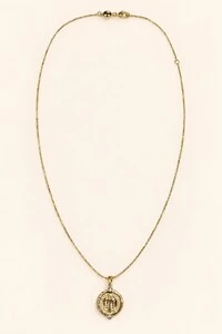 Colar Medalha São Bento Banho Ouro 18K