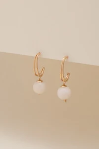 Brinco Solar Jade Cloud Banho Ouro 18K