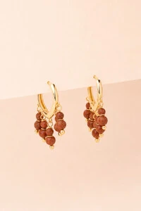 Argola Cachinho Goldstone Banho Ouro 18K