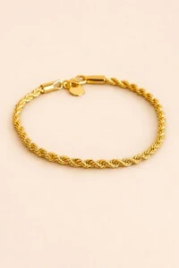 Pulseira Cordão Baiano Banho Ouro 18k