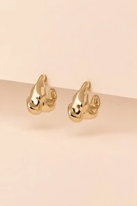 Brinco Dourado Argola Orgânica
