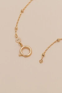 Colar Curto Vitta Dourado Esferas