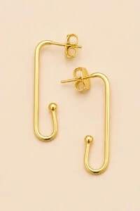 Brinco Argola Clip Banho Ouro 18K