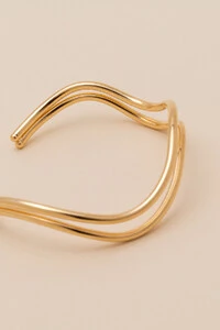 Pulseira Dourada Gaia Fio Duplo