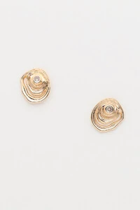 Brinco Dourado Vibração Zircônia P